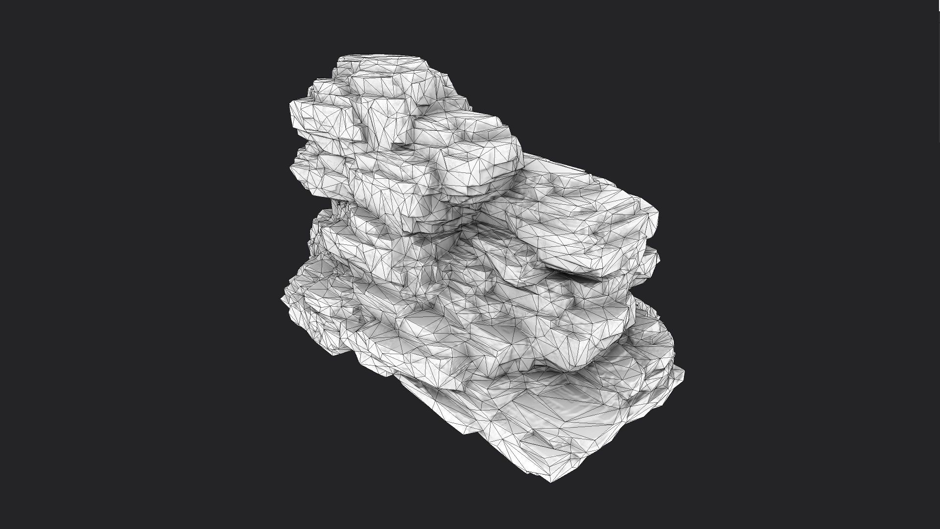 Rock 8-6 Low-poly 3D model_8