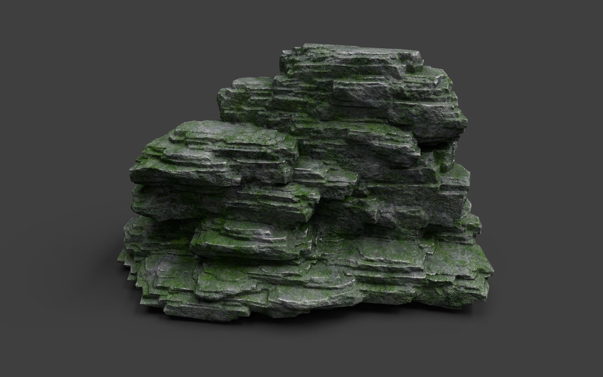 Rock 8-6 Low-poly 3D model_4