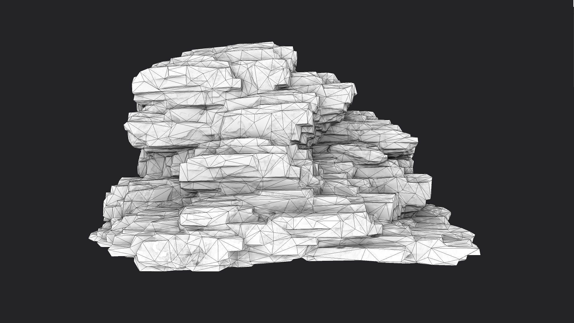 Rock 8-6 Low-poly 3D model_9