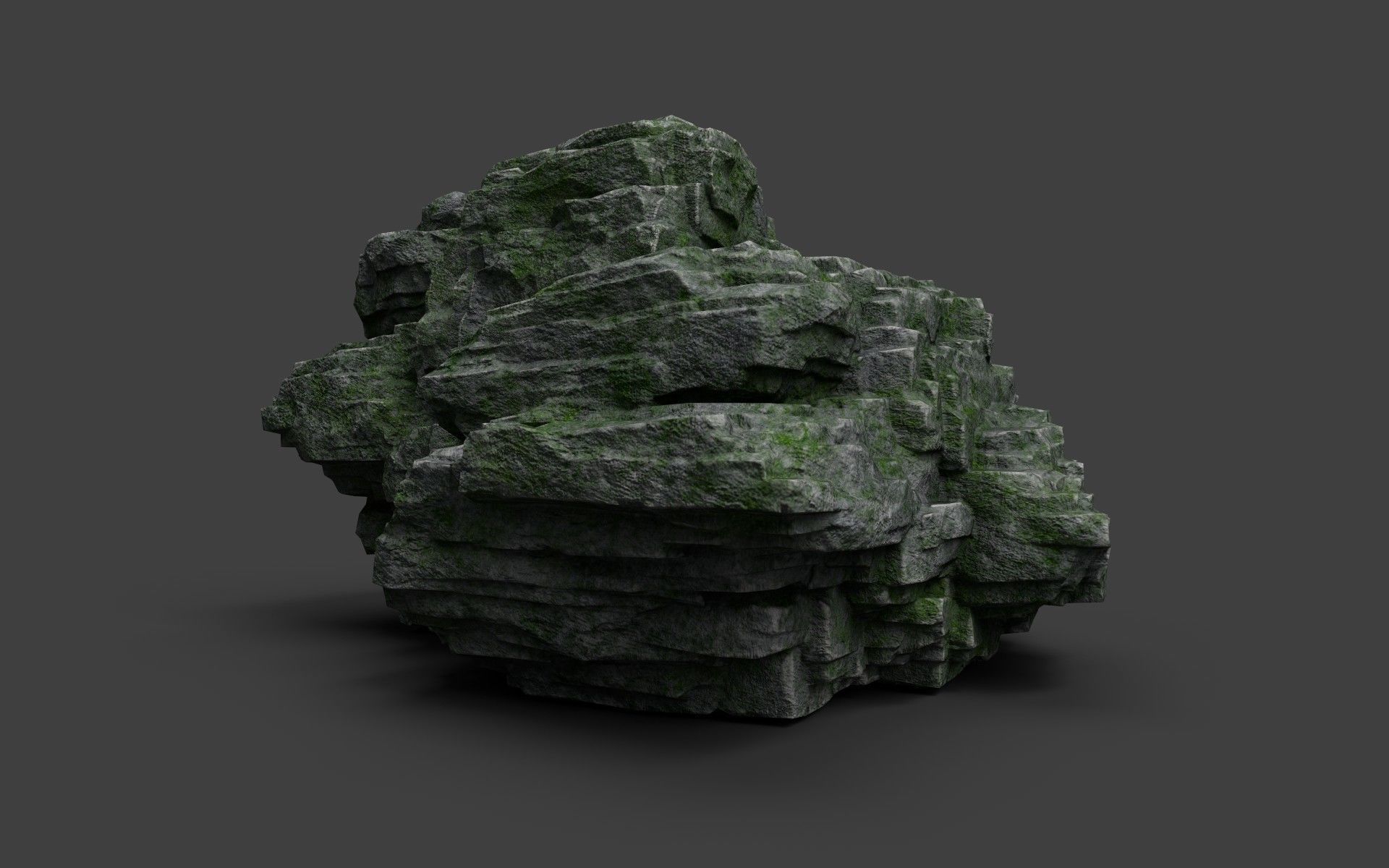 Rock 8-7 Low-poly 3D model_2