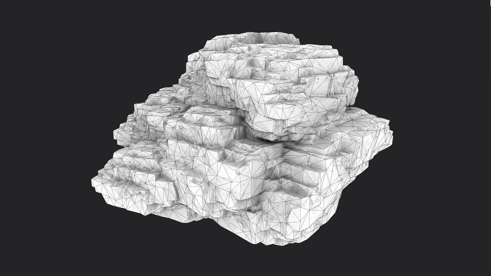 Rock 8-7 Low-poly 3D model_9