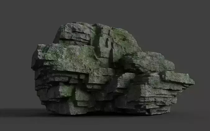 Rock 8-7 Low-poly 3D model