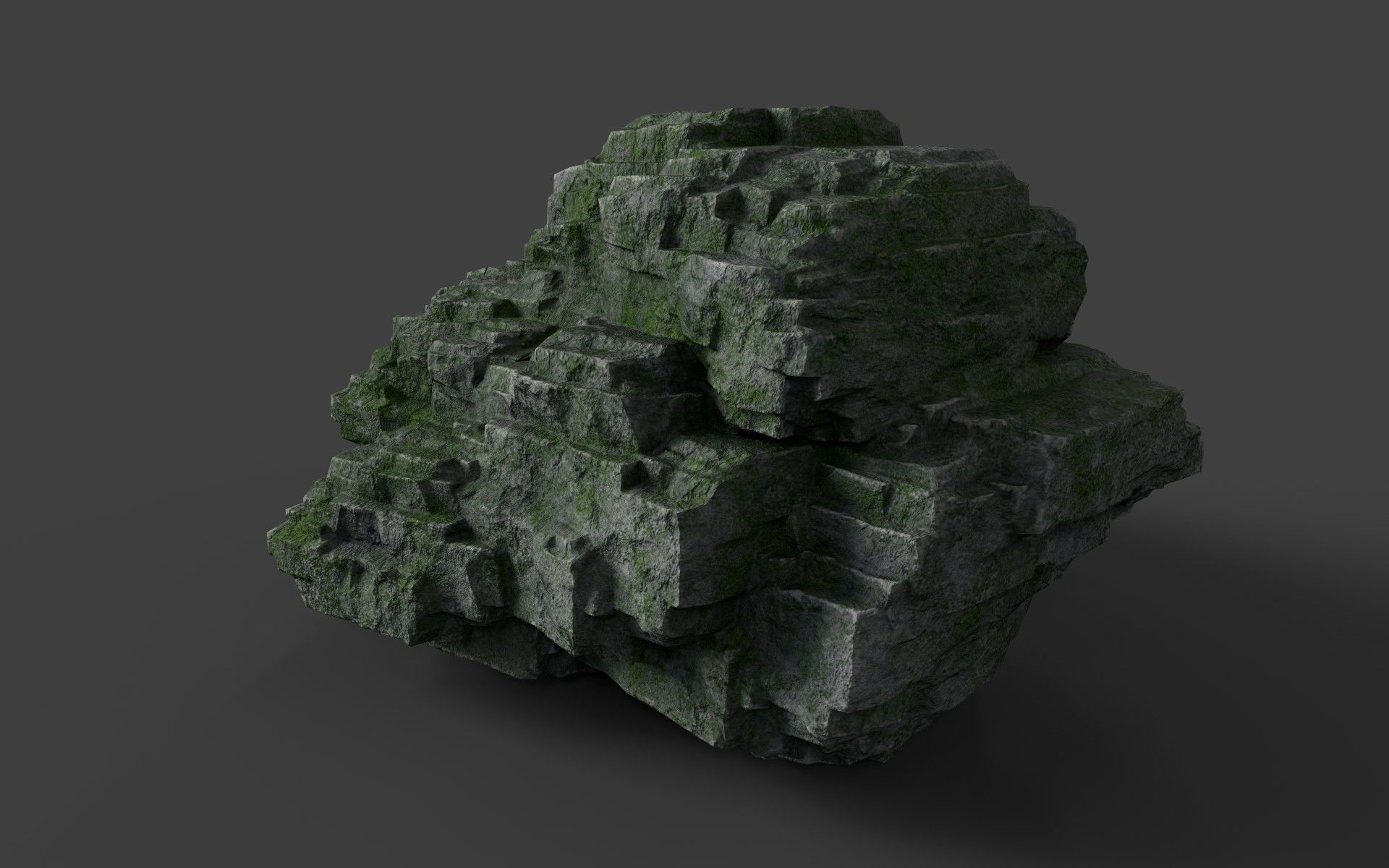 Rock 8-7 Low-poly 3D model_4