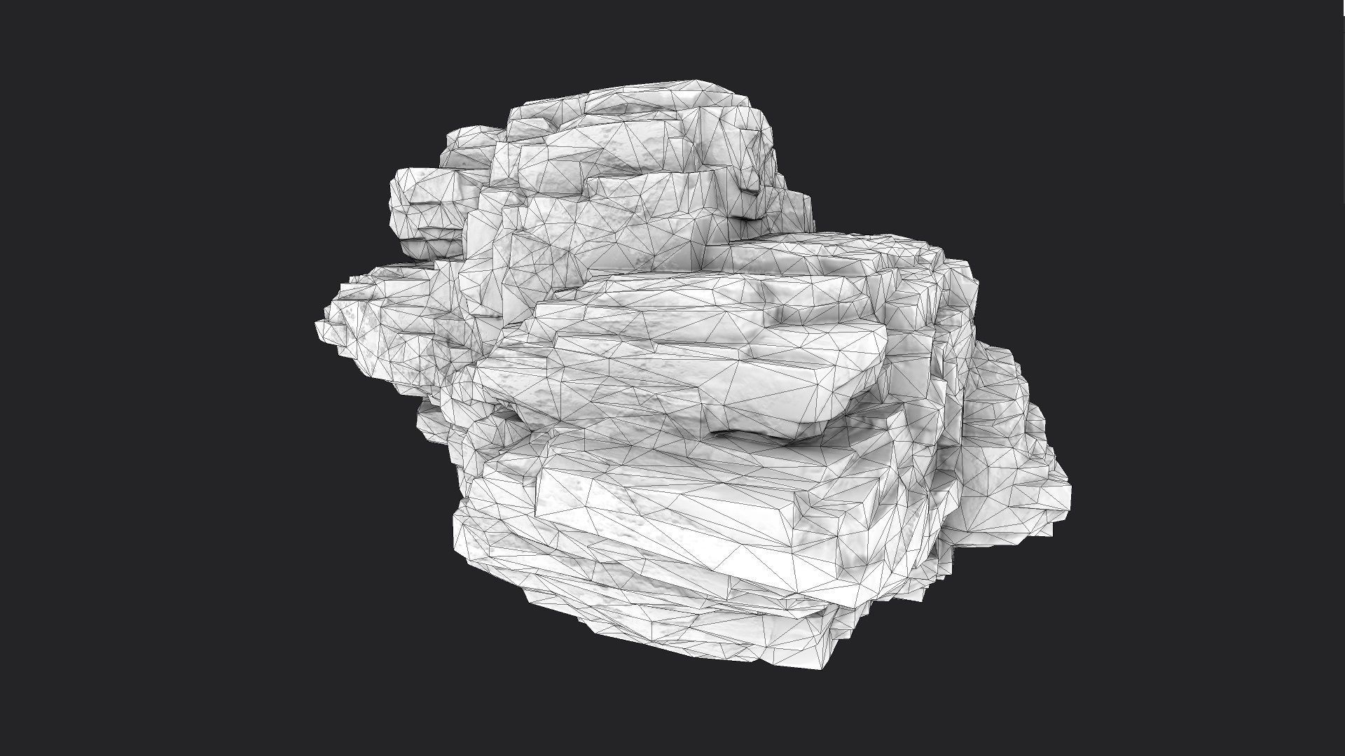 Rock 8-7 Low-poly 3D model_6