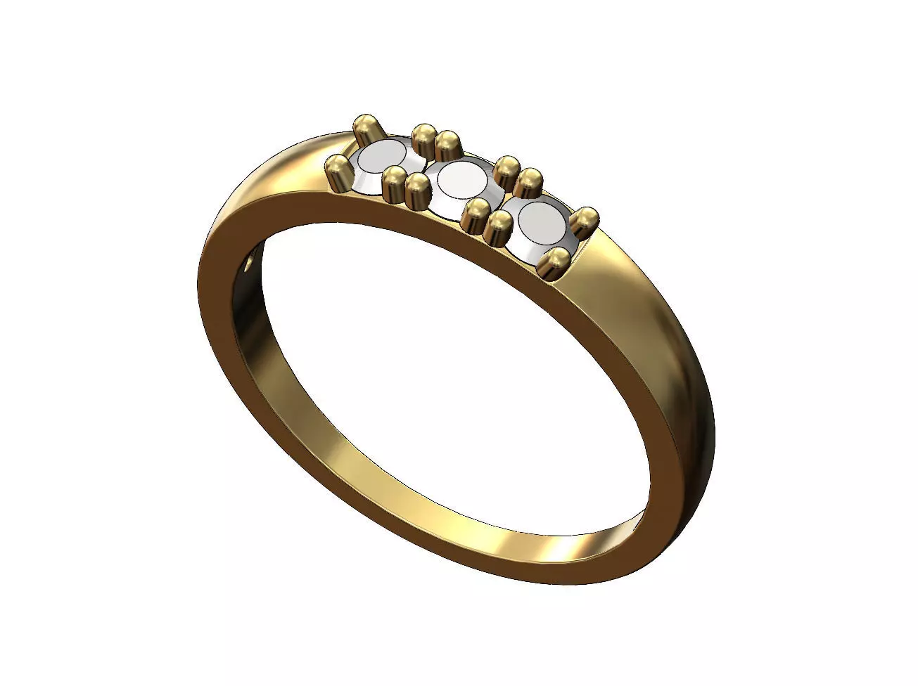 Bold Diamond Stacker Ring 3D print model