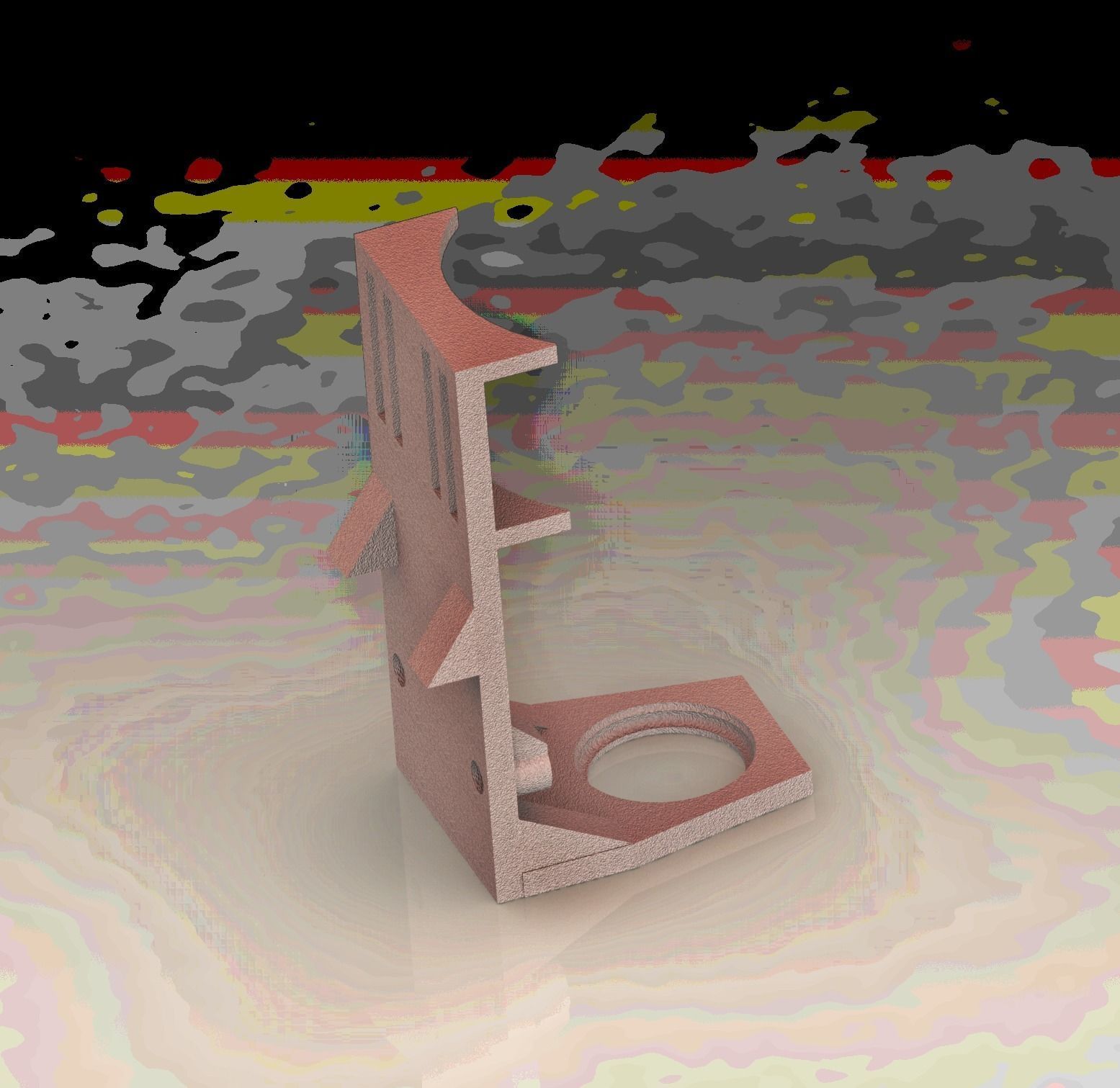 Dremel Drill Stand to turn Monoprice 3D IIIP printer into a CNC 3D print model_3