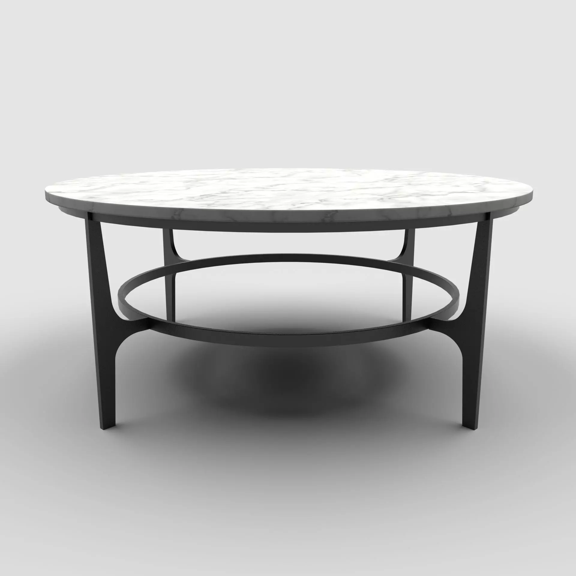 Berhnardt - Avondale Round Metal Cocktail Table Low-poly 3D model_0