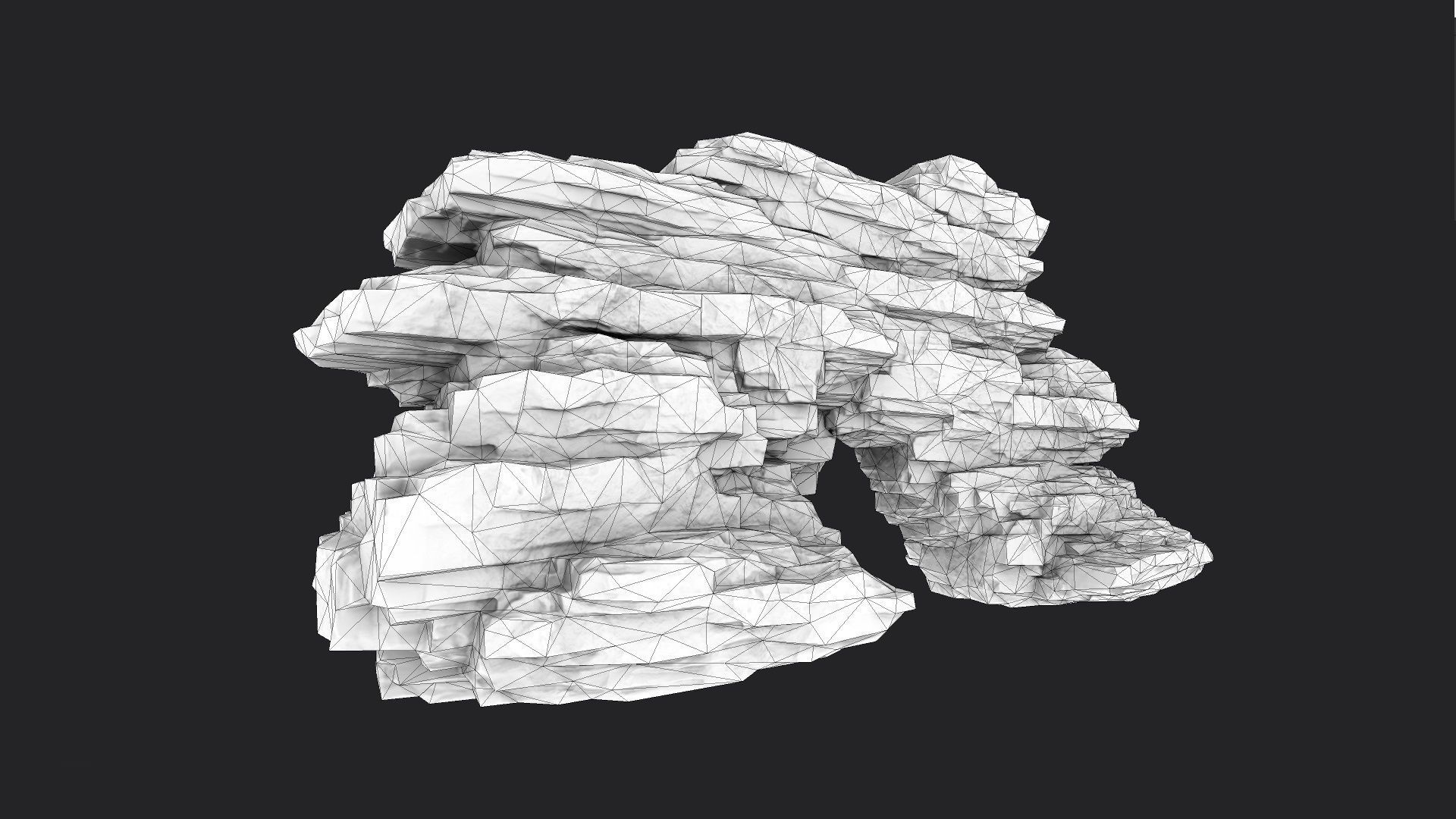Rock 8-8 Low-poly 3D model_8