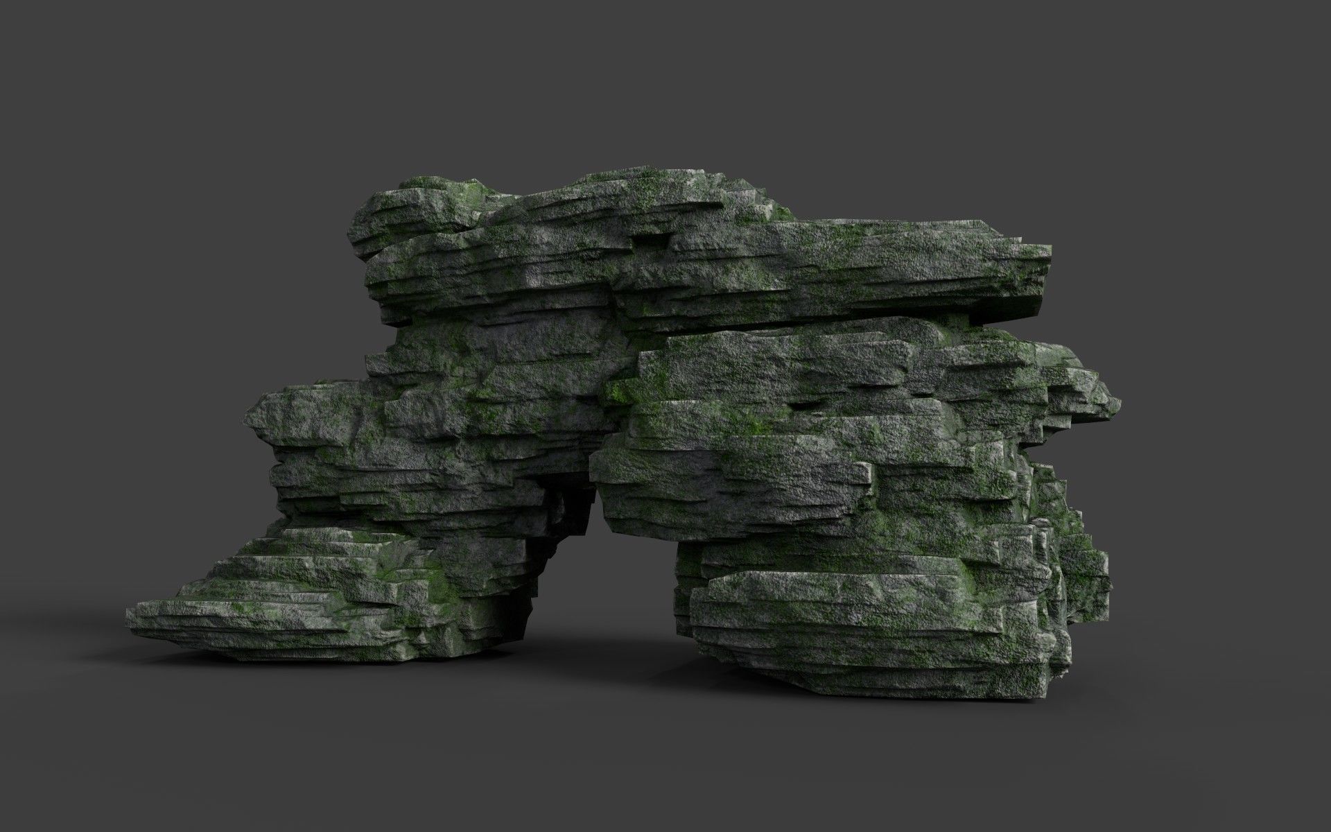 Rock 8-8 Low-poly 3D model_1