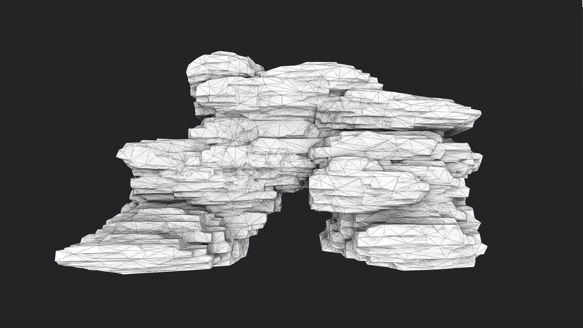 Rock 8-8 Low-poly 3D model_6