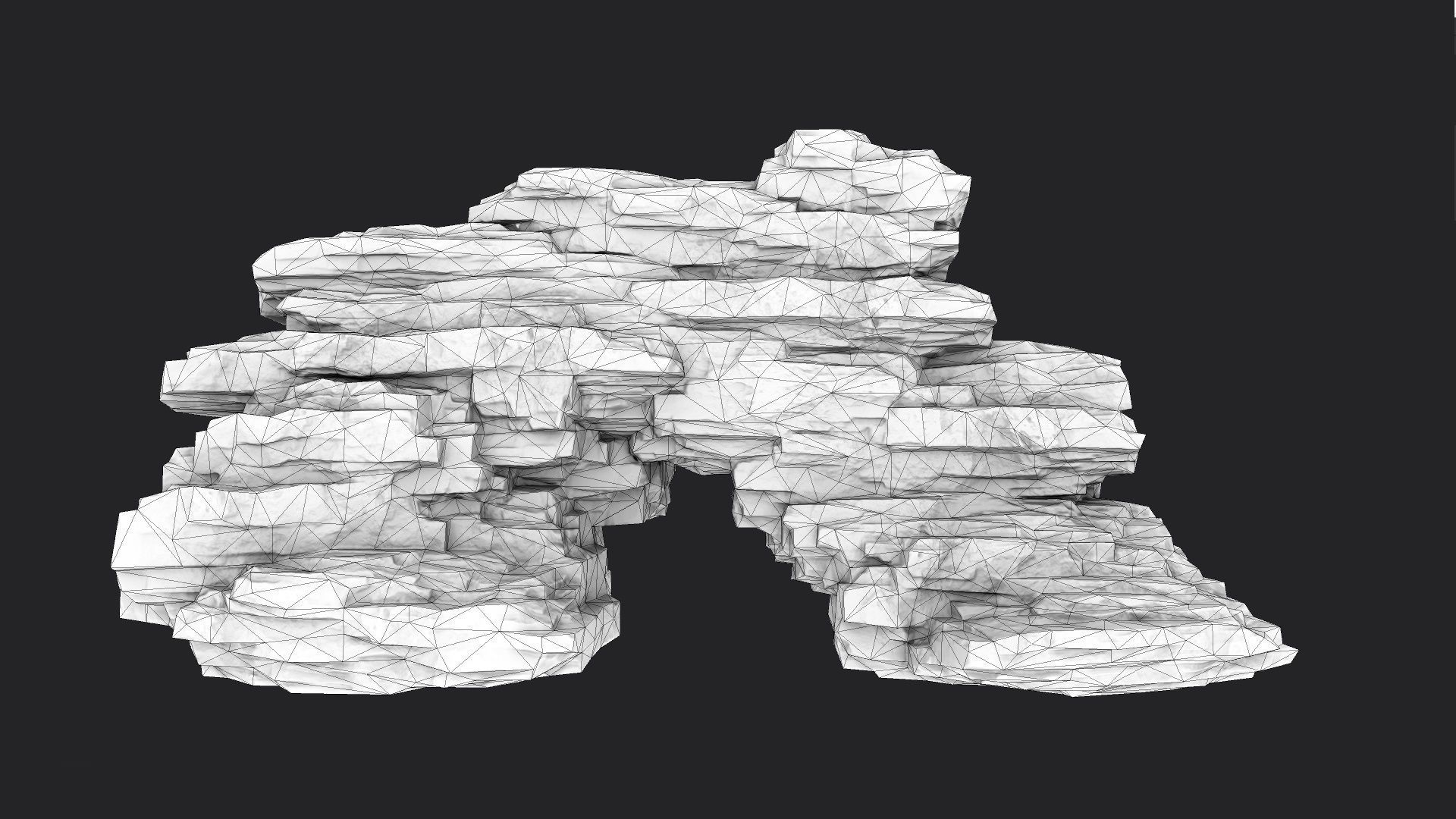 Rock 8-8 Low-poly 3D model_9