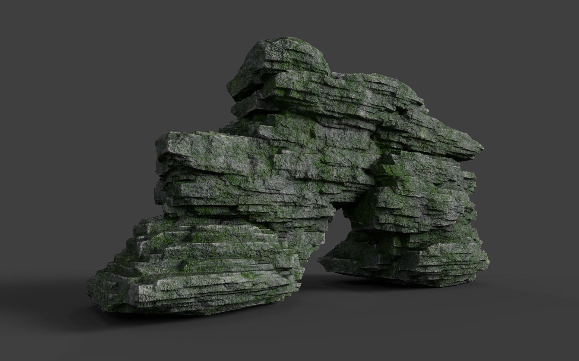 Rock 8-8 Low-poly 3D model_2