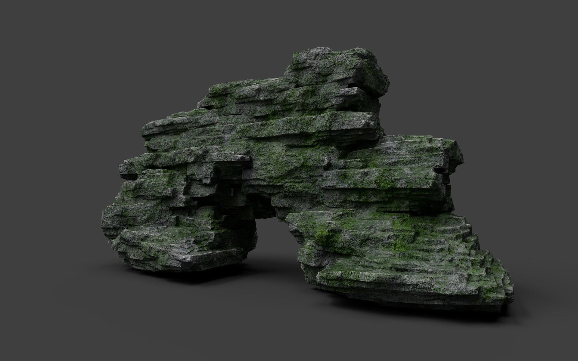 Rock 8-8 Low-poly 3D model_4