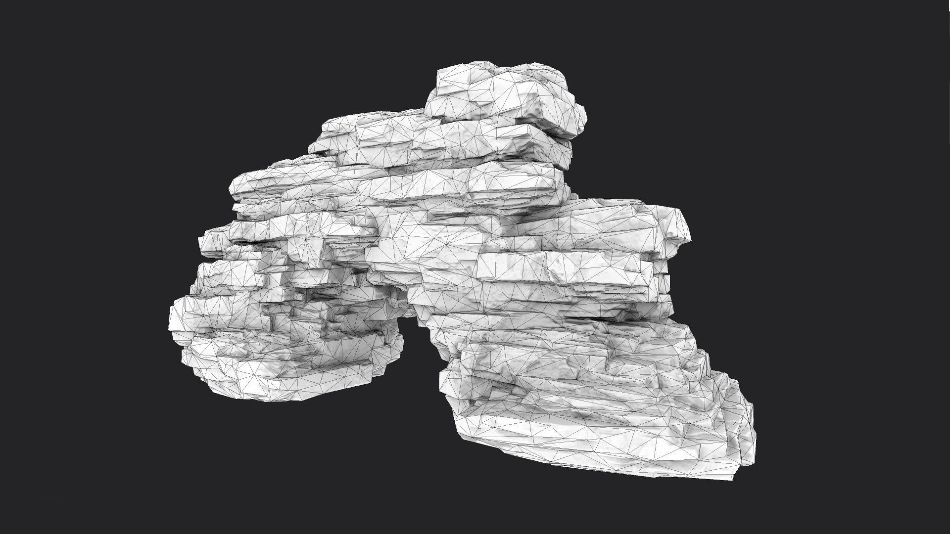 Rock 8-8 Low-poly 3D model_10