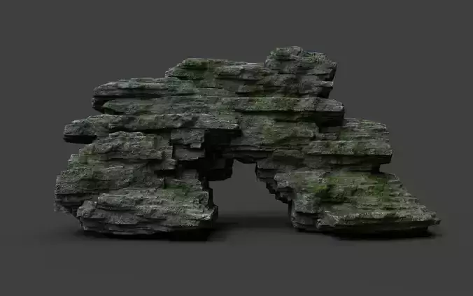 Rock 8-8 Low-poly 3D model