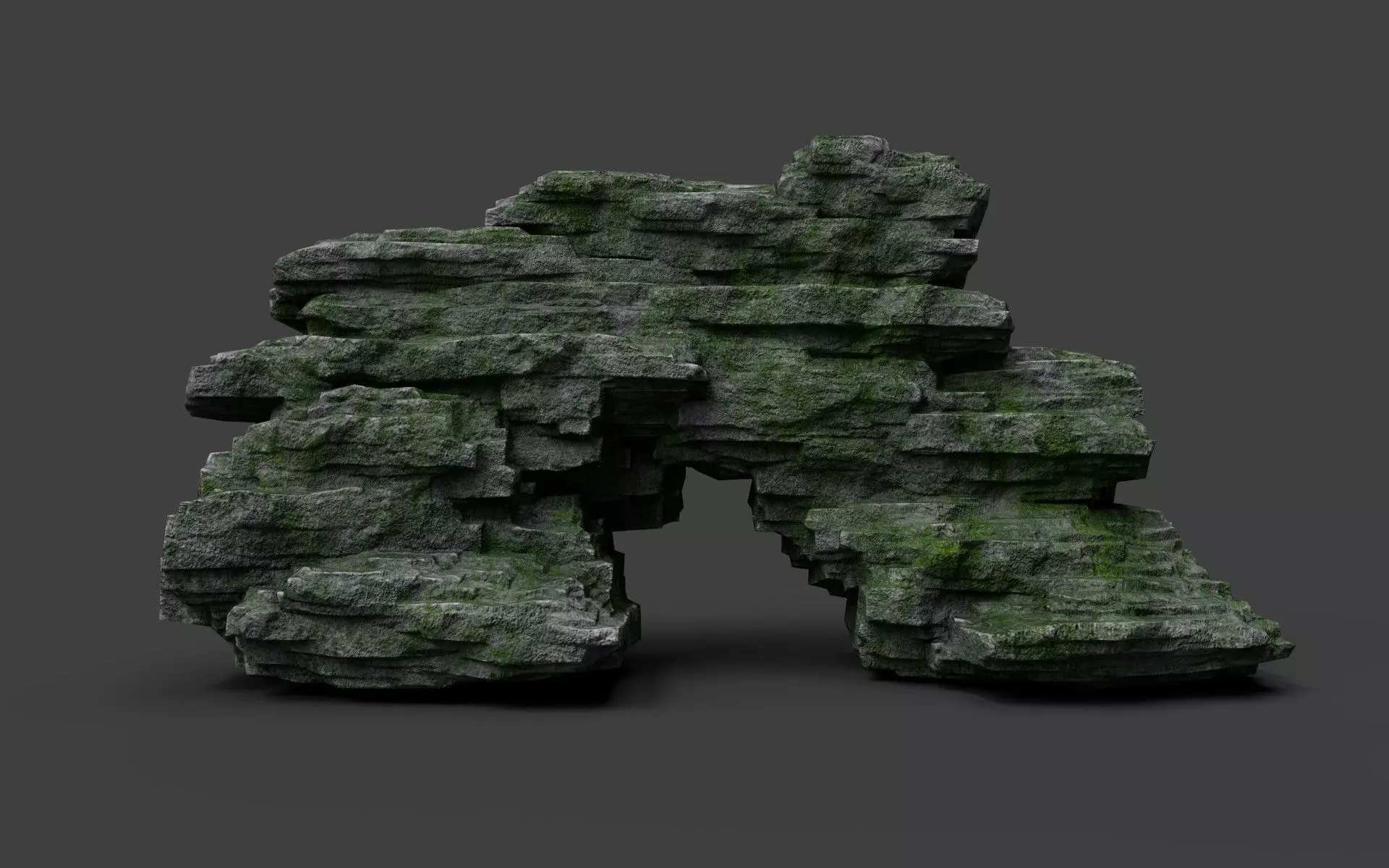 Rock 8-8 Low-poly 3D model_0