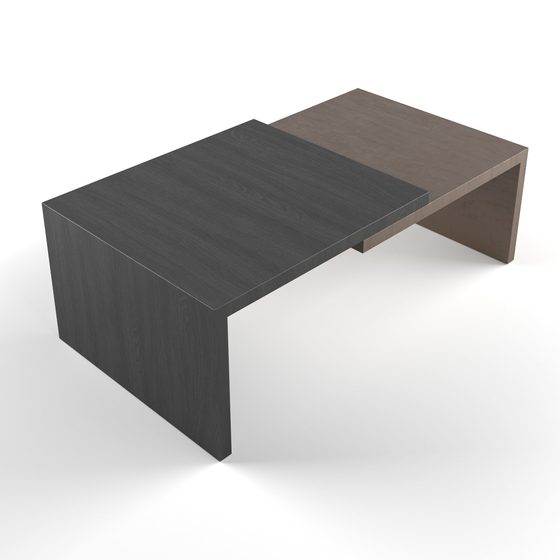 Universal Furniture - Welles Cocktail Table Low-poly 3D model_1