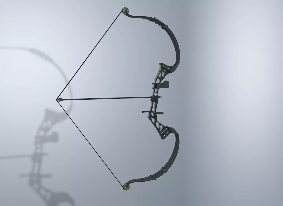 bow 3D and Arrow bow 3D 3D model_0