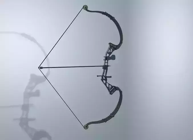 bow 3D and Arrow bow 3D 3D model