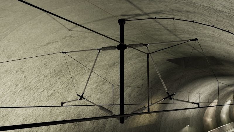 Tileable railway tunnel 3D model_5