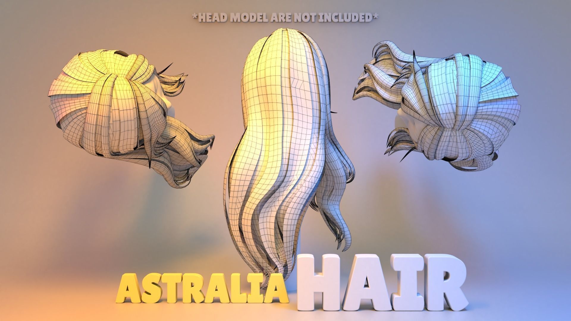 Astralia Hair 3D model_3
