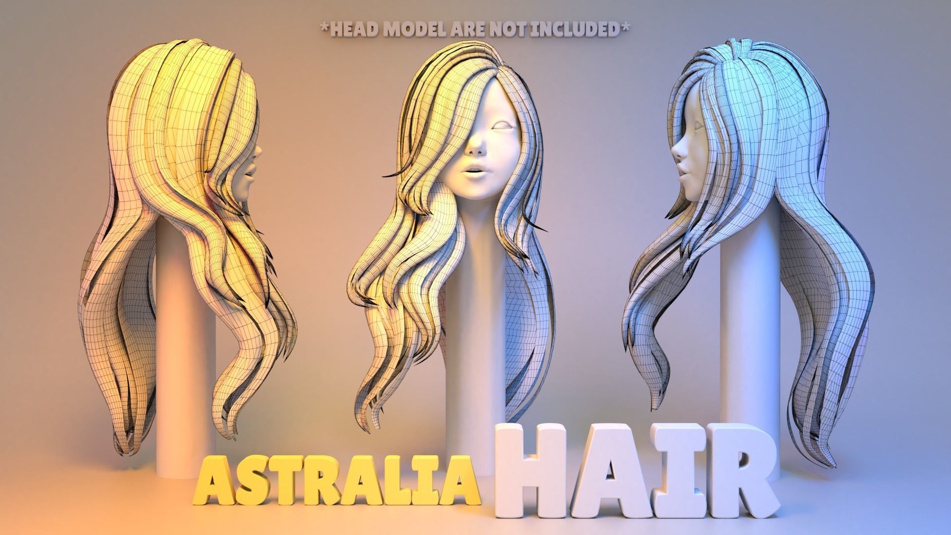Astralia Hair 3D model_1
