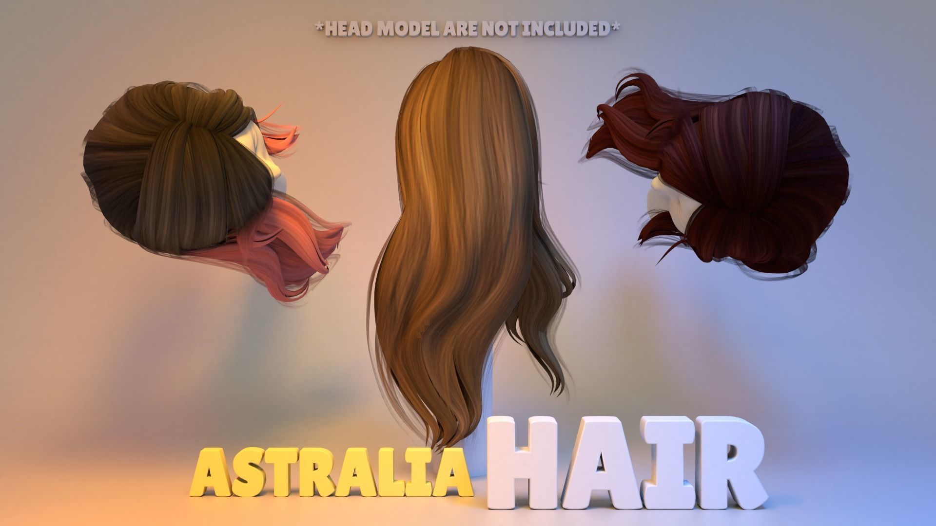 Astralia Hair 3D model_2