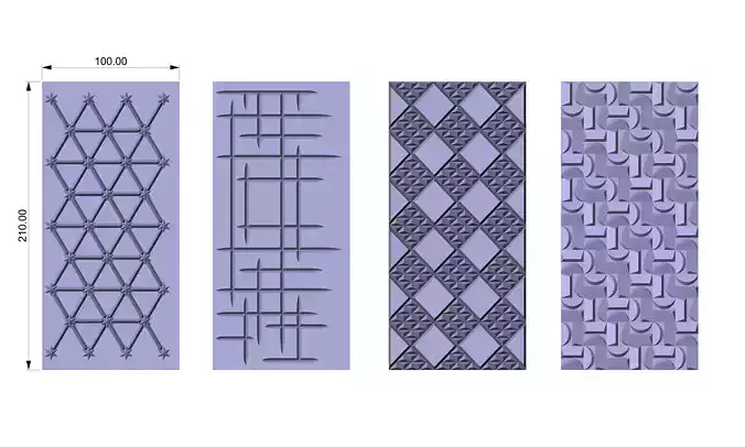 Decorative panels and doors for cnc engraving 