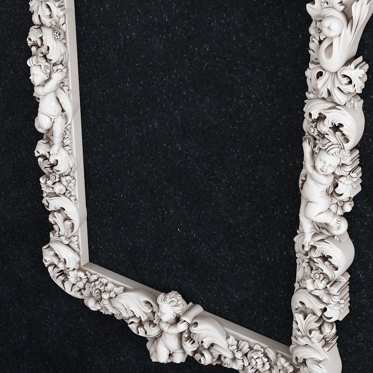 Picture frame baby flowers 3D print model_2