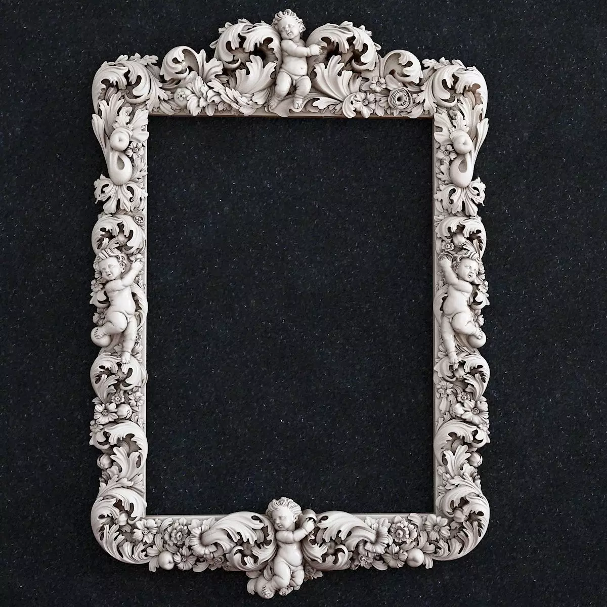 Picture frame baby flowers 3D print model_0