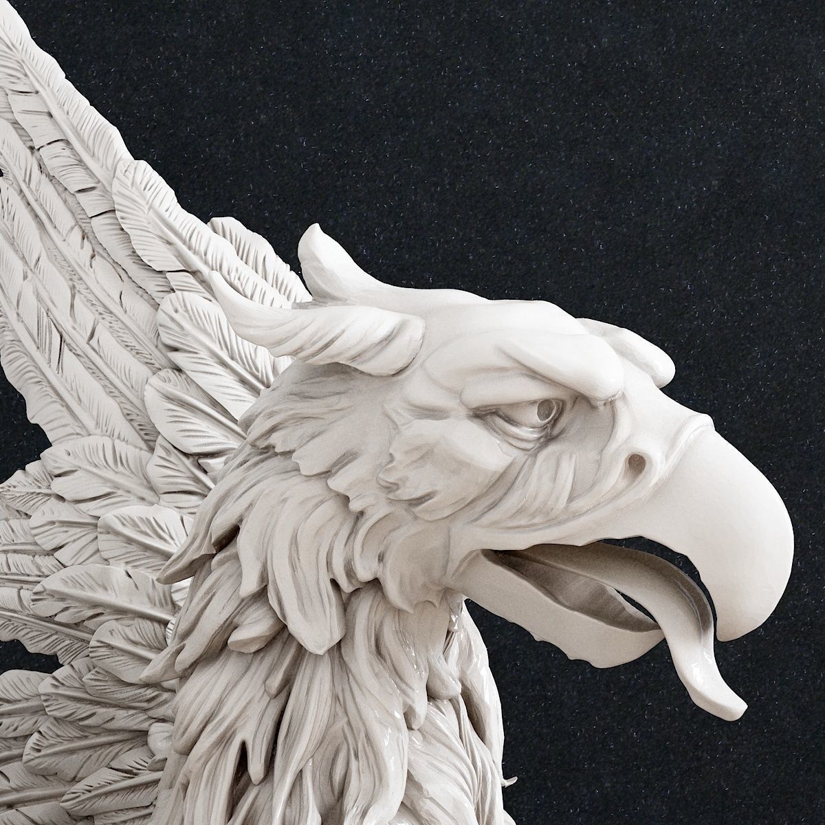 Gargoyle Griffin  Gryphon  Griffon 3D print model_4