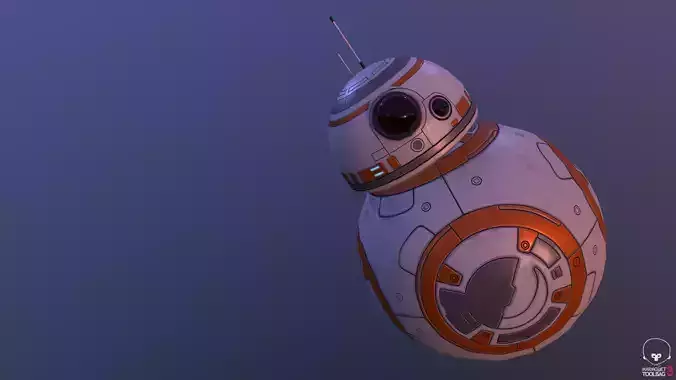 Star Wars BB-8 Game-Ready Model Low-poly 3D model
