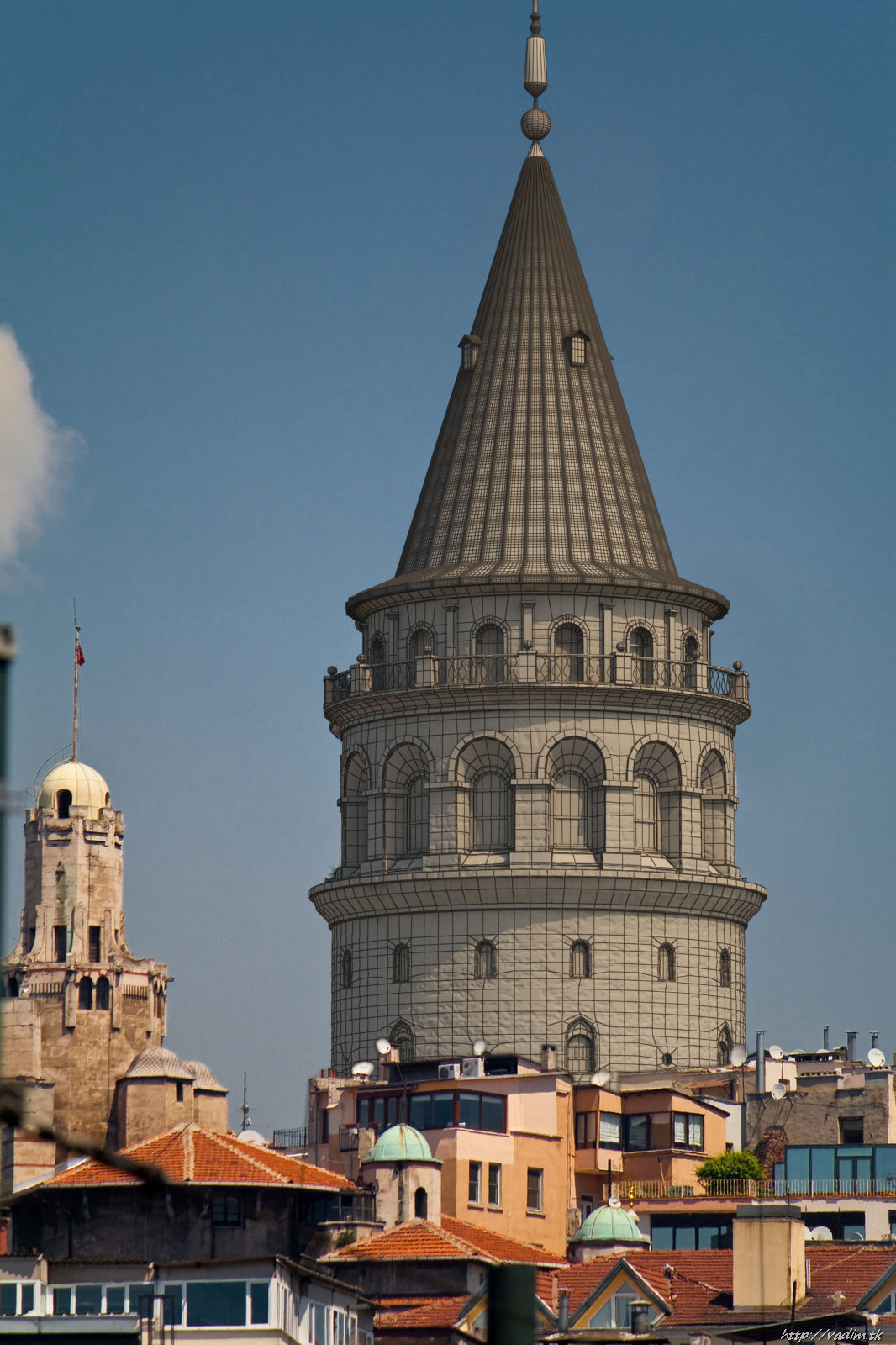 Galata Tower 3D model_5