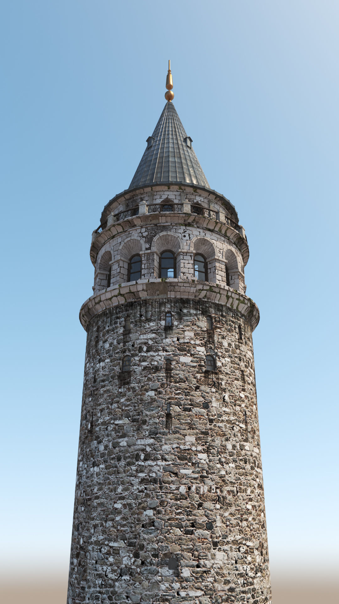 Galata Tower 3D model_10