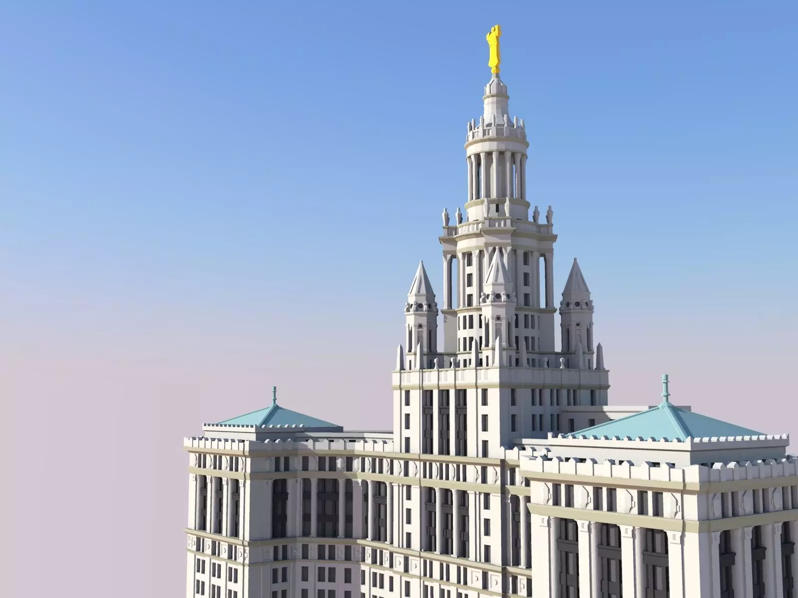 Manhattan Municipal Building 3D print model_0