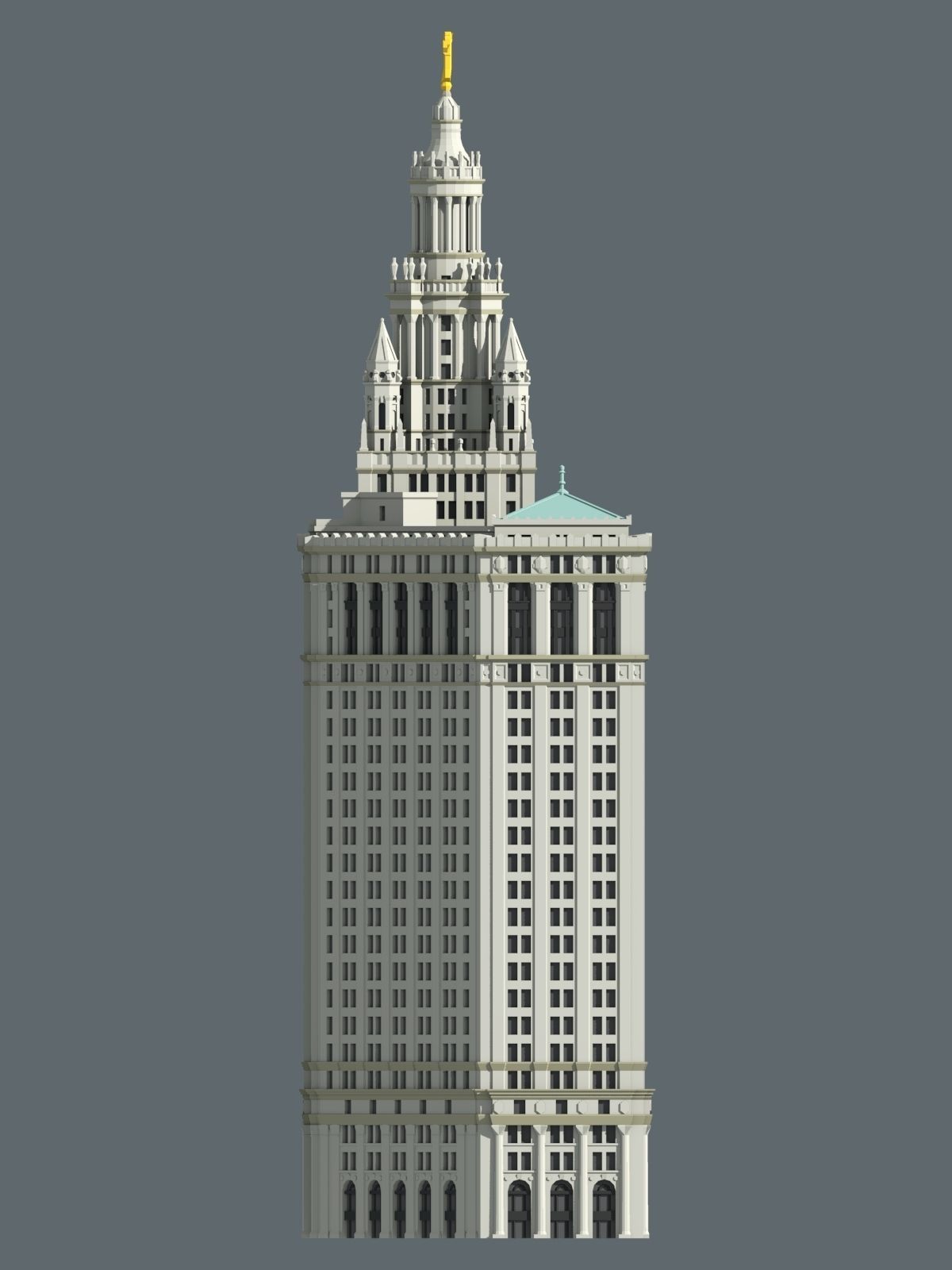 Manhattan Municipal Building 3D print model_4