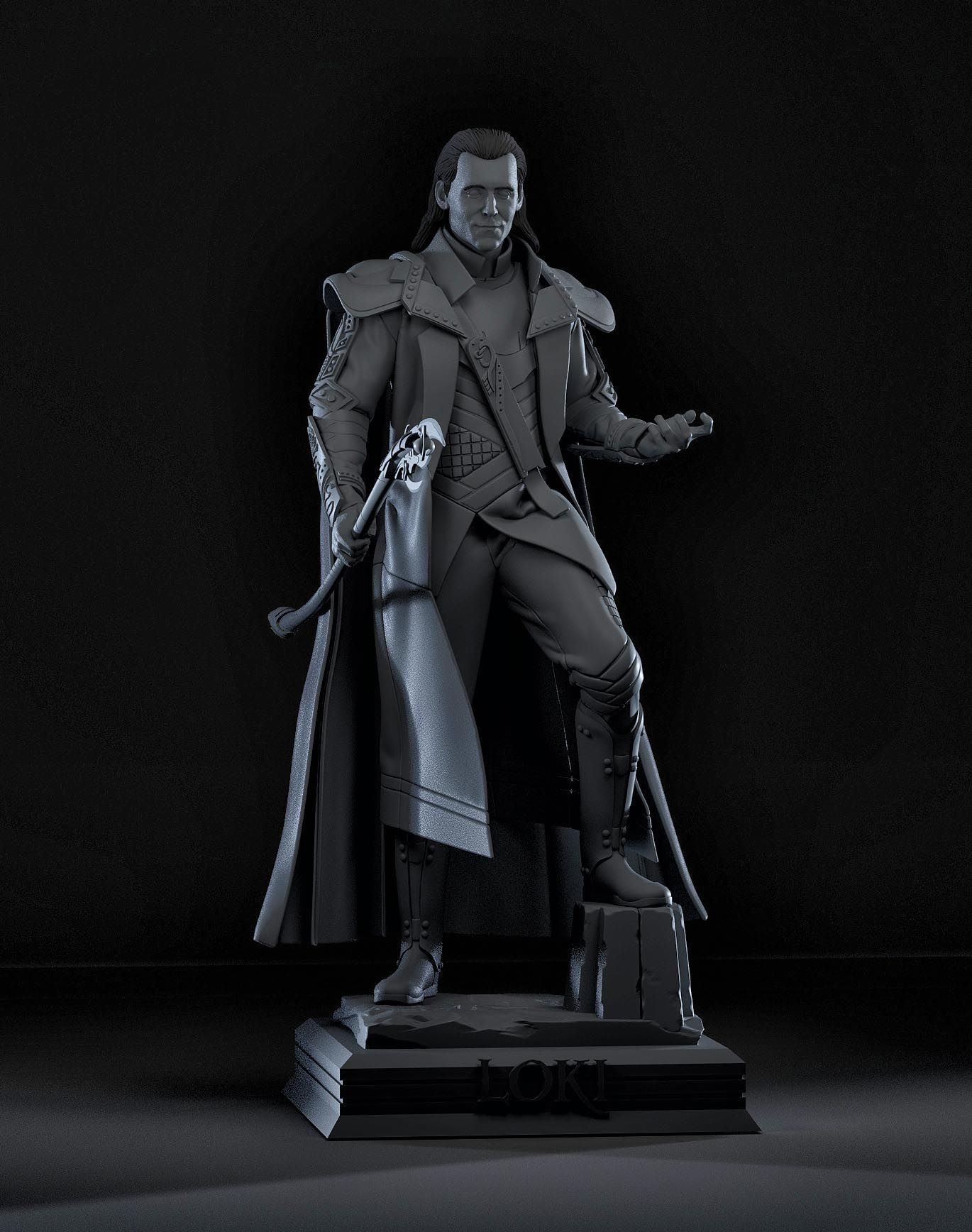 Loki - Hiddleston version from Avengers movie 3D model_1