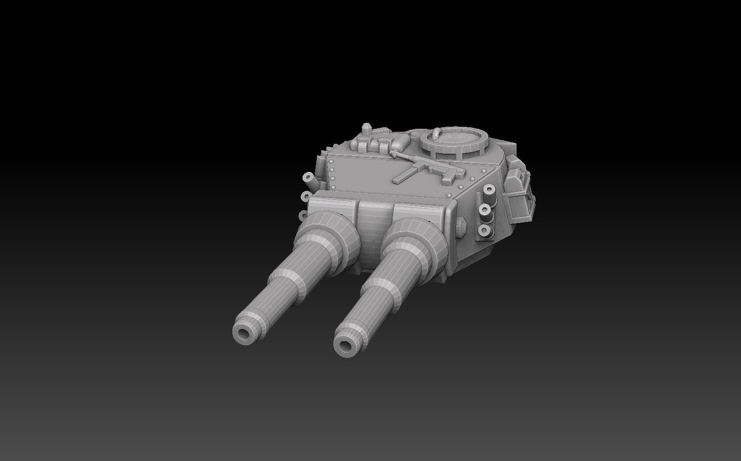 Double Barrelled Tiger Tank Turrets 3D print model_14