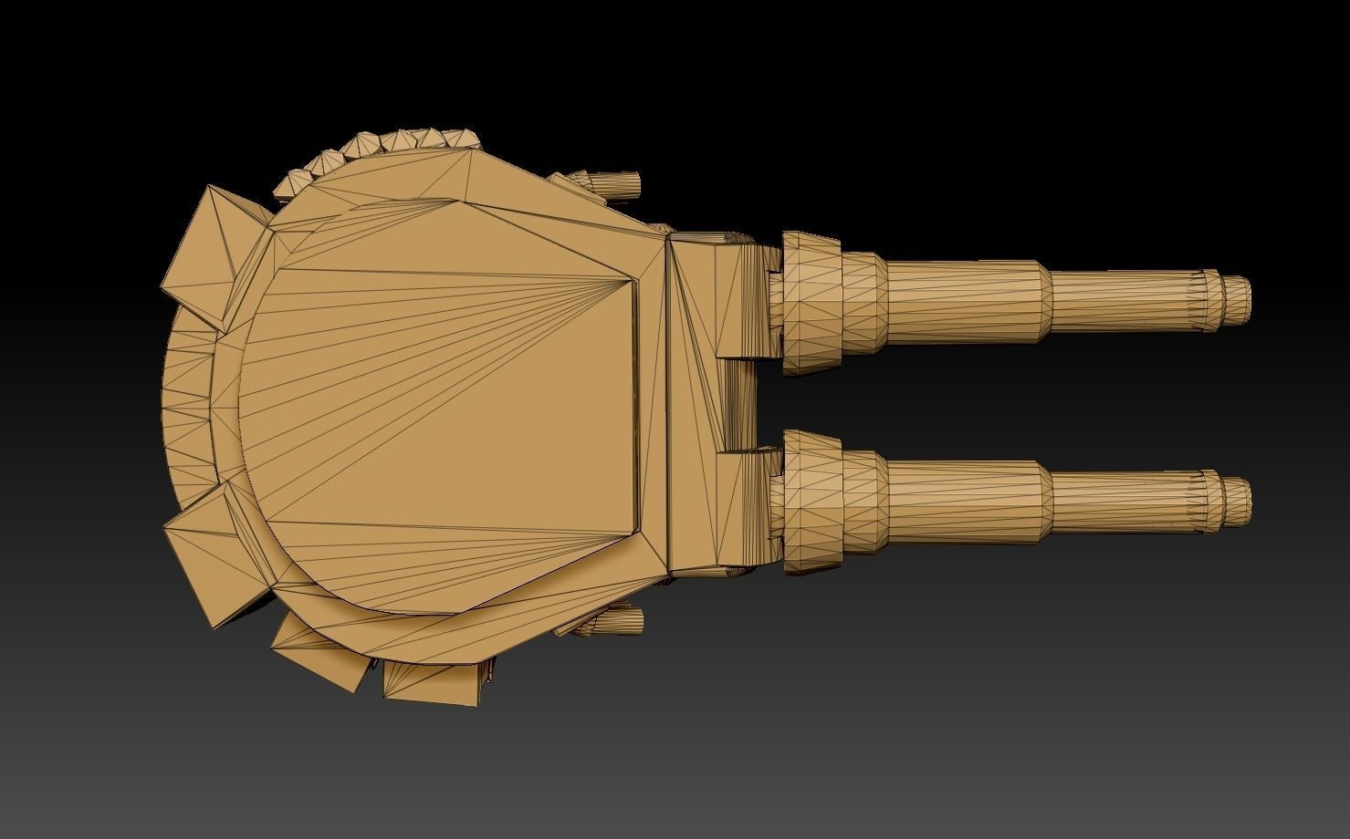 Double Barrelled Tiger Tank Turrets 3D print model_4