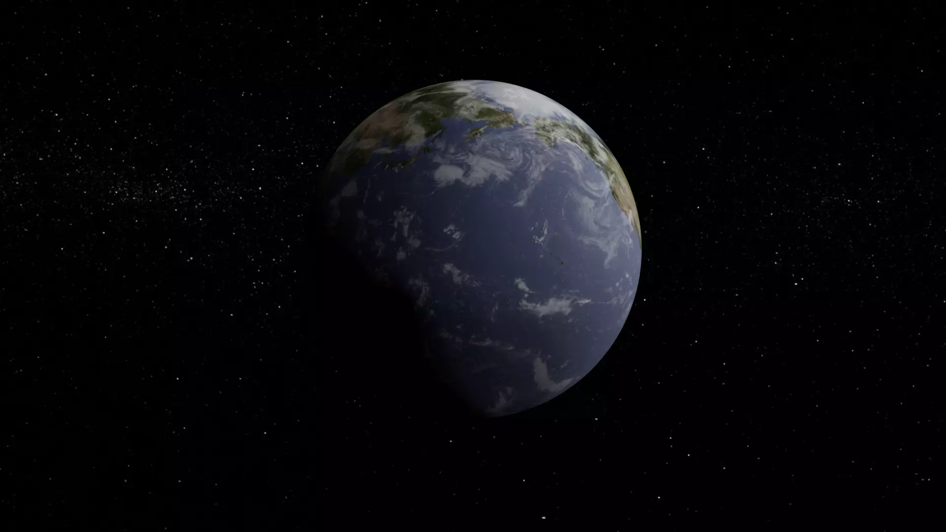 Earth from space Free low-poly 3D model