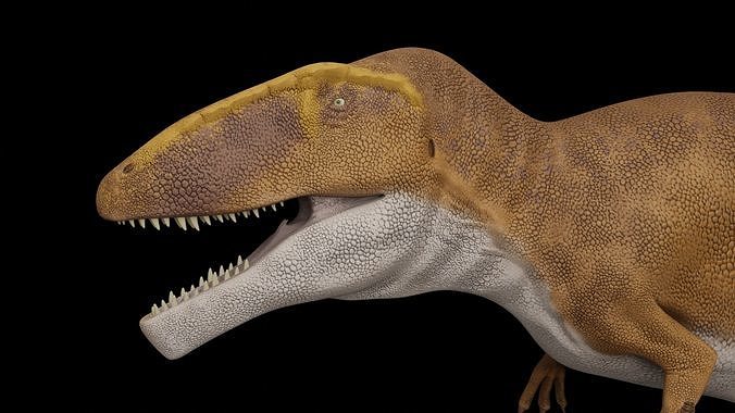 Carcharodontosaurus sahricus Low-poly 3D model