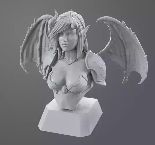 Succubus bust ready for print 3D print model