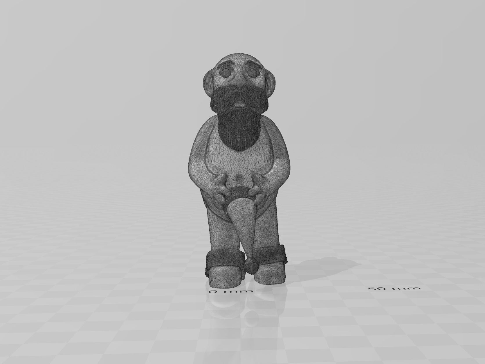 Whoopsie Santa Ornament 3D print model_7