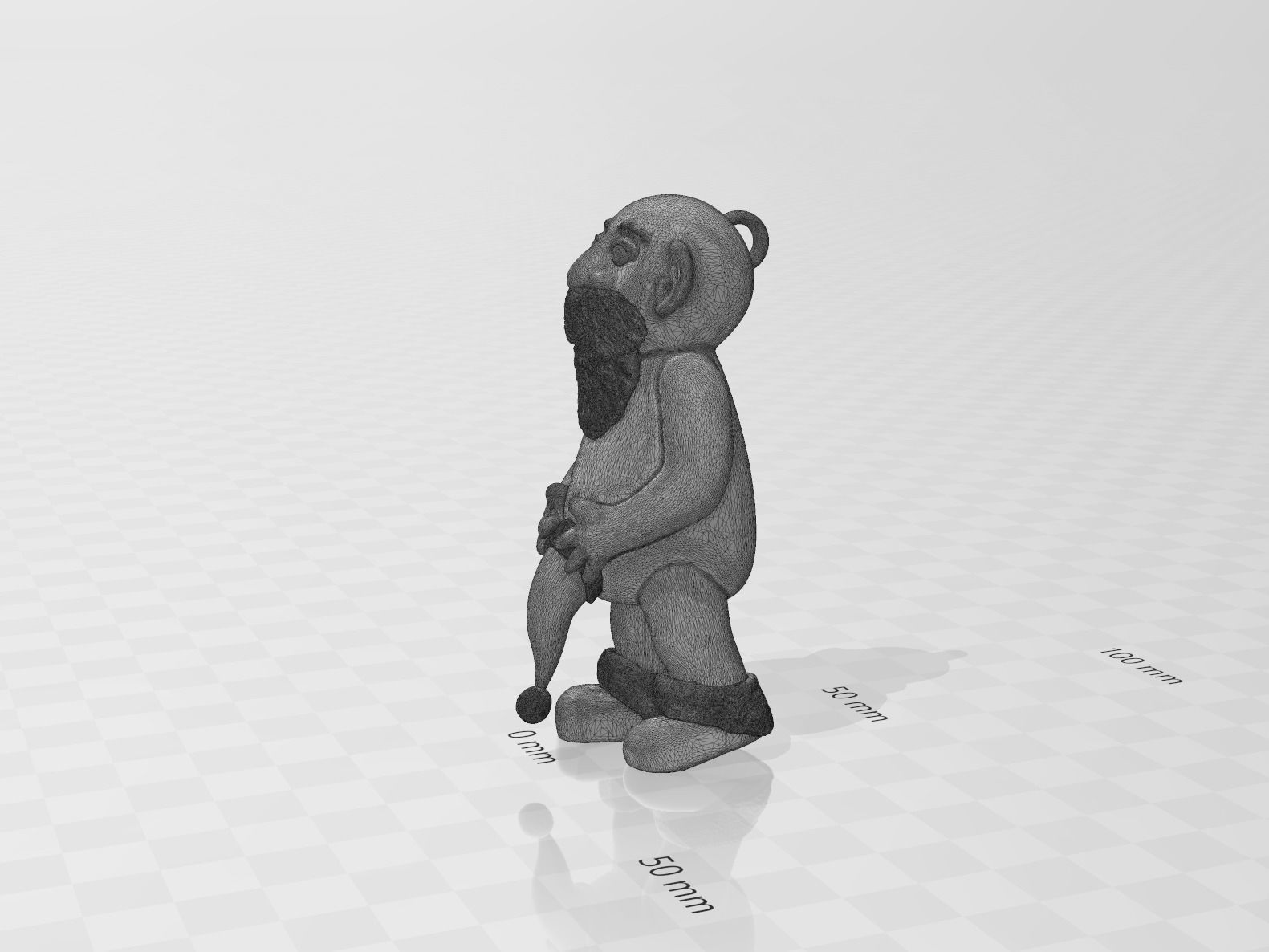 Whoopsie Santa Ornament 3D print model_8