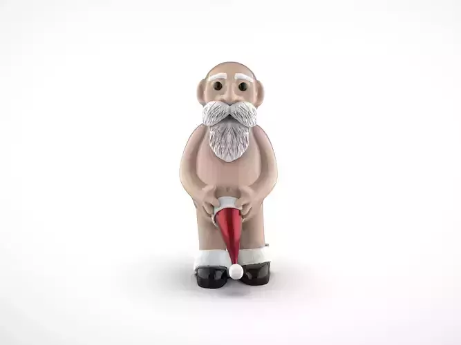 Whoopsie Santa Ornament 3D print model