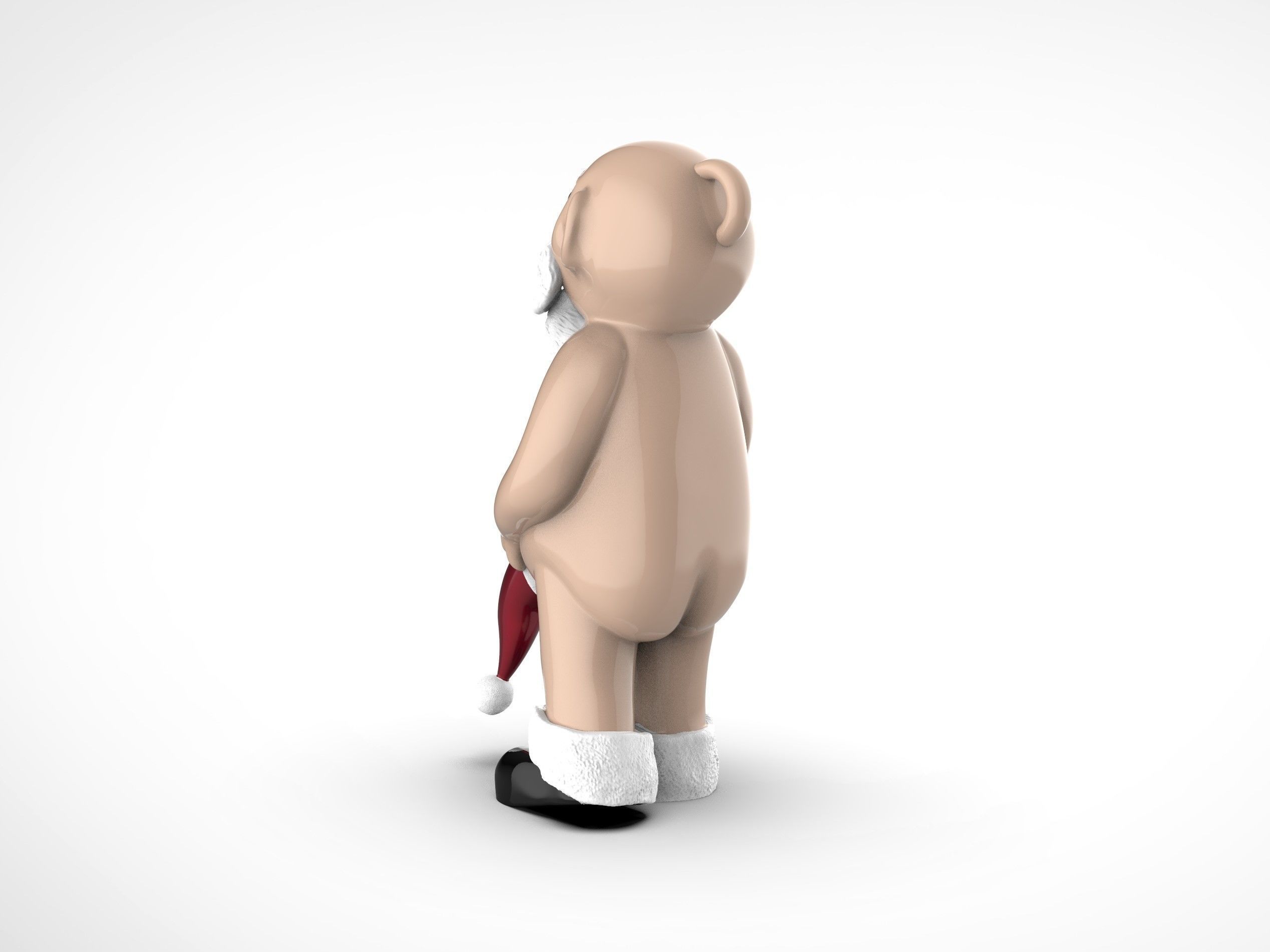 Whoopsie Santa Ornament 3D print model_2