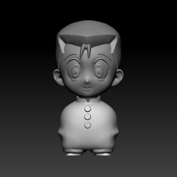 Yusuke Urameshi Chibi 3D print model_1