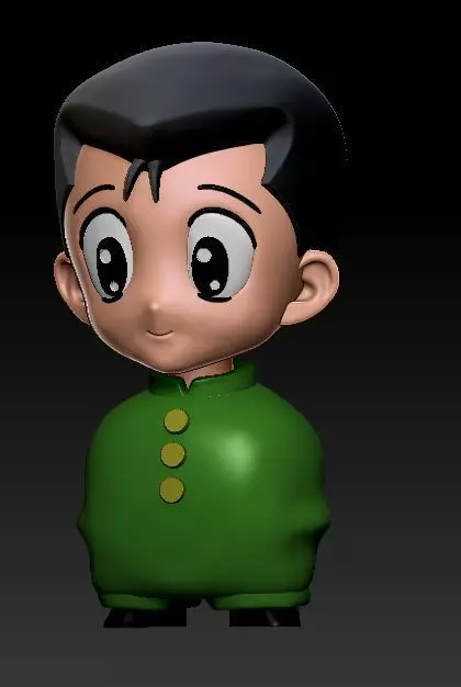 Yusuke Urameshi Chibi 3D print model_0