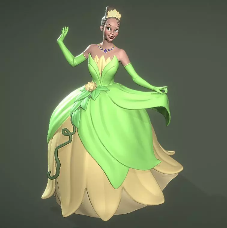 Princess Tiana 3D print model