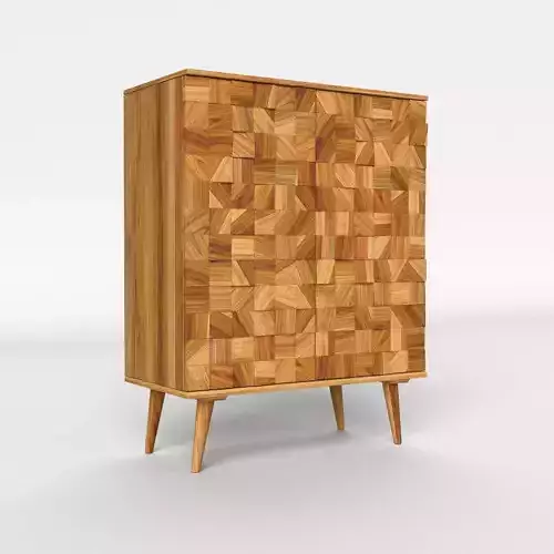 Zara Home - Wooden Faceted Sideboard